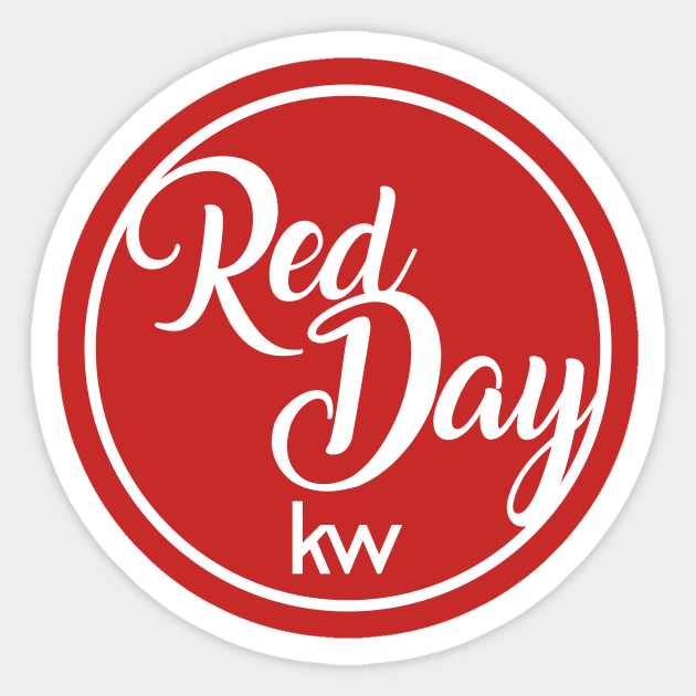 Red Day Cursive Sticker by KellerWilliams